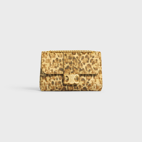 MEDIUM CELINE VICTOIRE BAG IN TRIOMPHE CANVAS WITH LEOPARD PRINT LEOPARD - Image 1